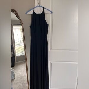 After Six Black Halter Maxi Dress